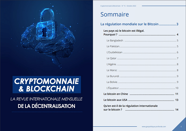 Revue internationale mensuelle Cryptomonnaie et blockchain - géopolitique profonde.