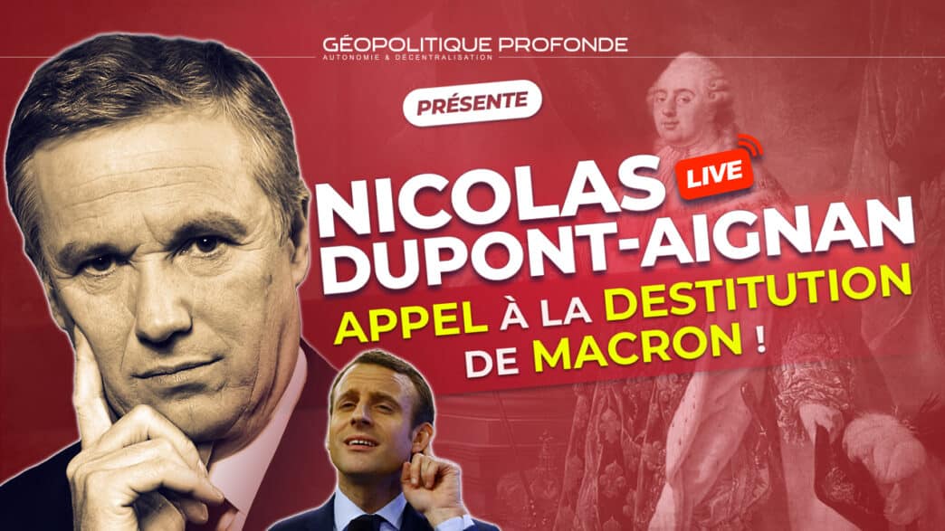 Nicolas dupont-aignan entretien sur la politique de Macron