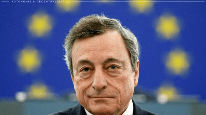 Tandis que l'actuel gouverneur voit la stagflation, Mario Draghi, ancien directeur de la BCE, annonce une récession et la mort lente de la zone euro