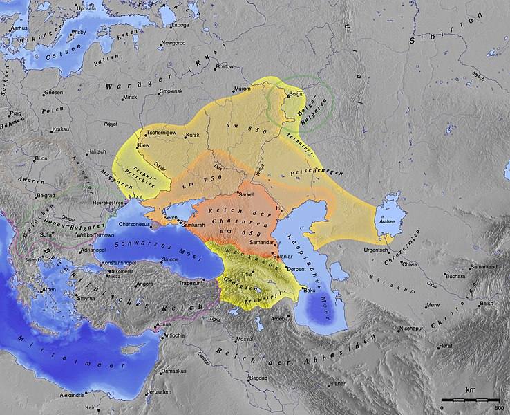 territoire empire khazars